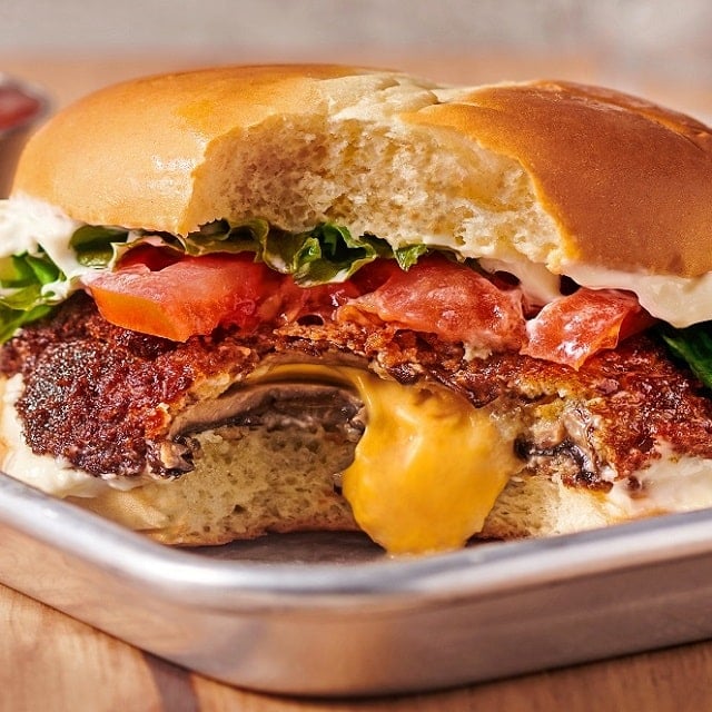 Crispy Shroom Burger with a Crave-Worthy Sauce