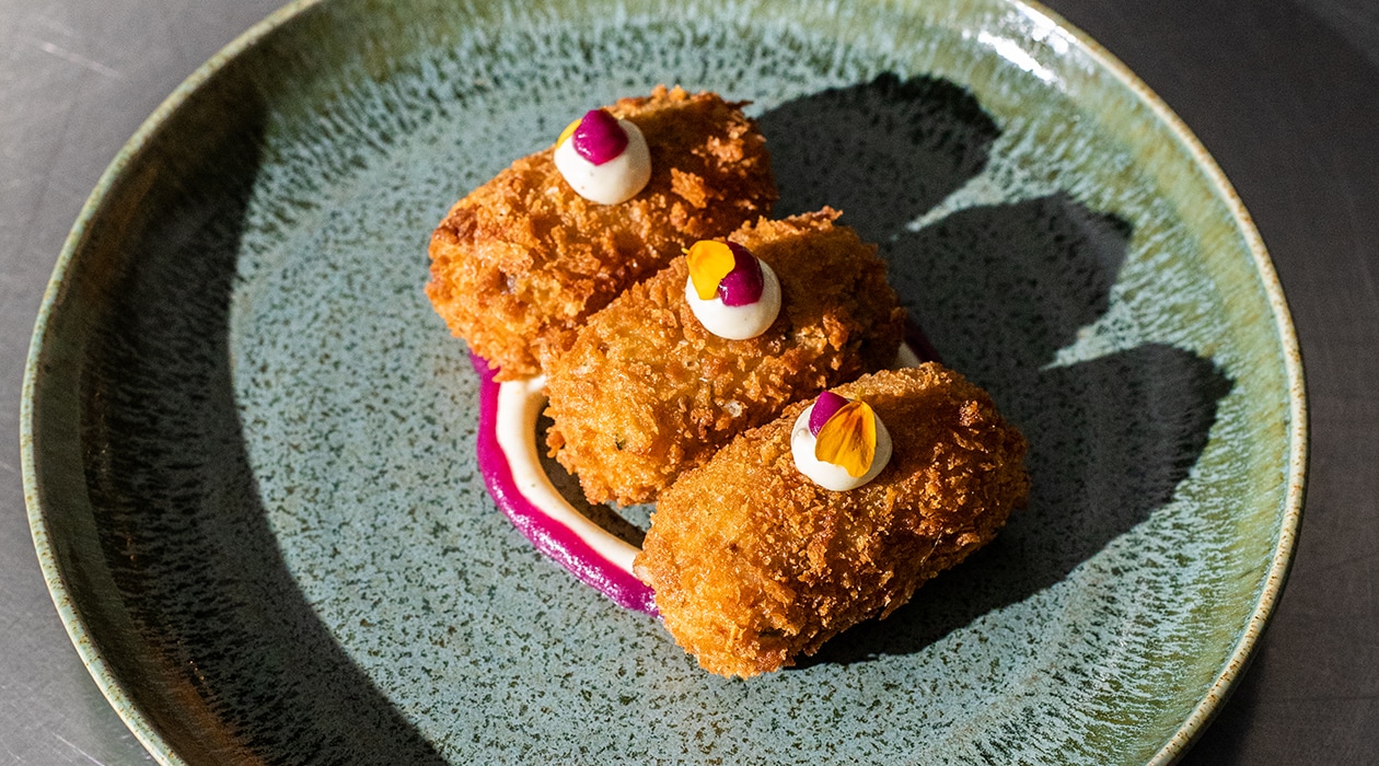 Duck Croquettes with Cranberry Cabbage Sauce and Citrus Aioli – - Recipe