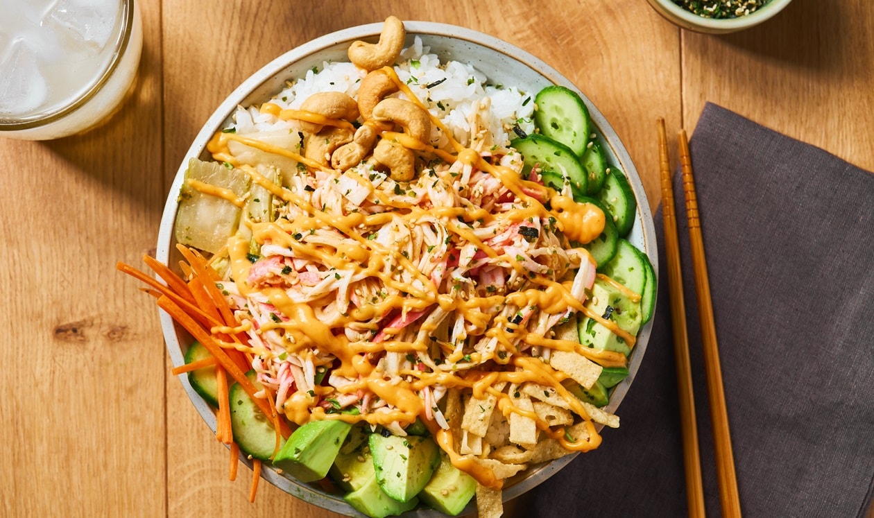 Spicy Crab Poke Bowl – - Recipe
