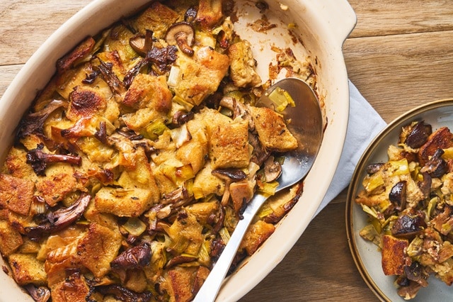 Wild Mushroom and Leek Stuffing Wild Mushroom and Leek Stuffing
