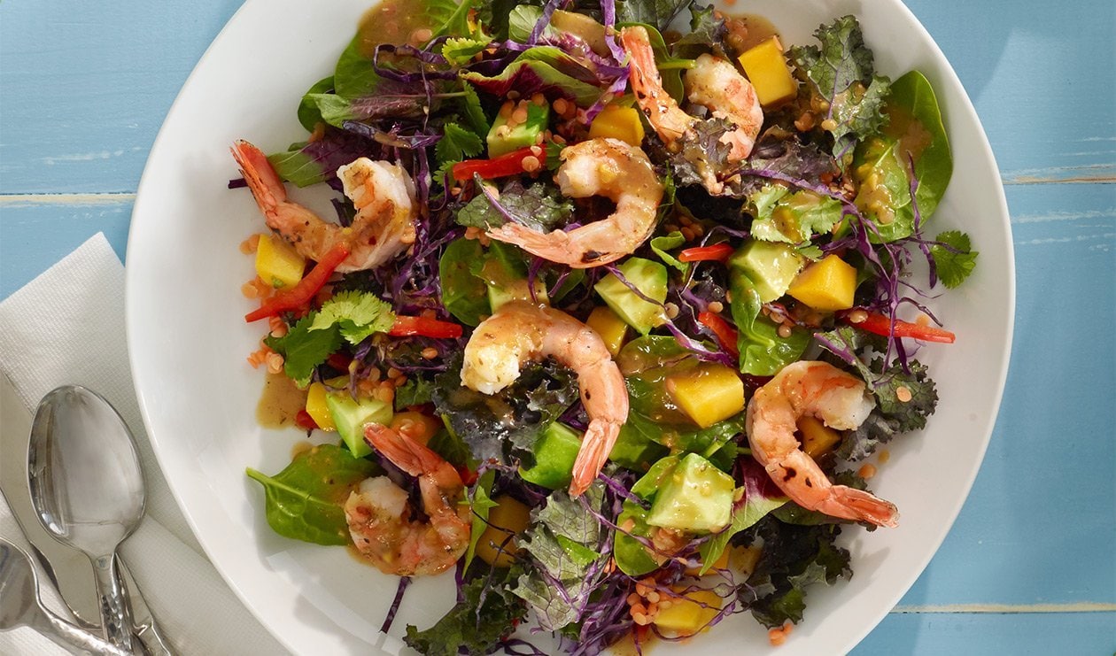 Caribbean Jerk and Shrimp Salad