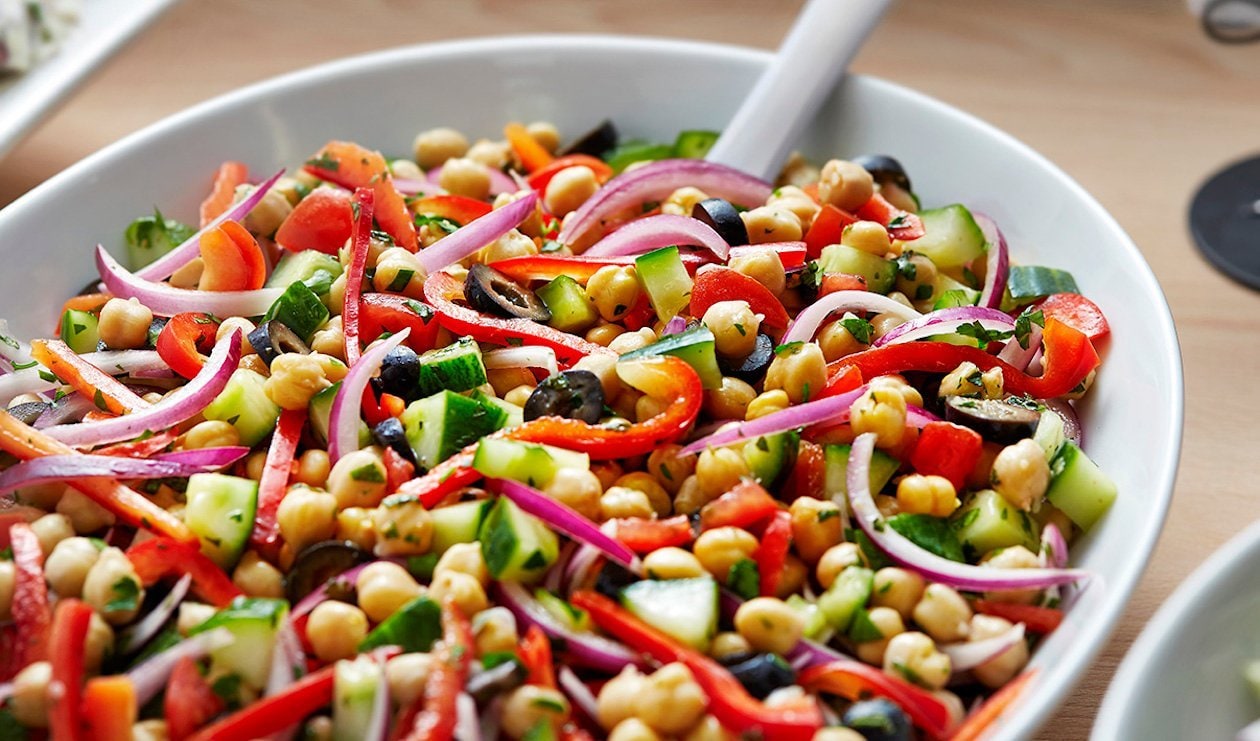 Championship Mediterranean Chop Salad with Chickpeas – - Recipe