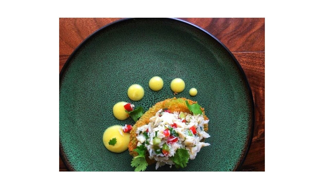 Crispy Avocado and Crab Salad and Hollandaise – - Recipe Crispy Avocado and Crab Salad and Hollandaise – - Recipe