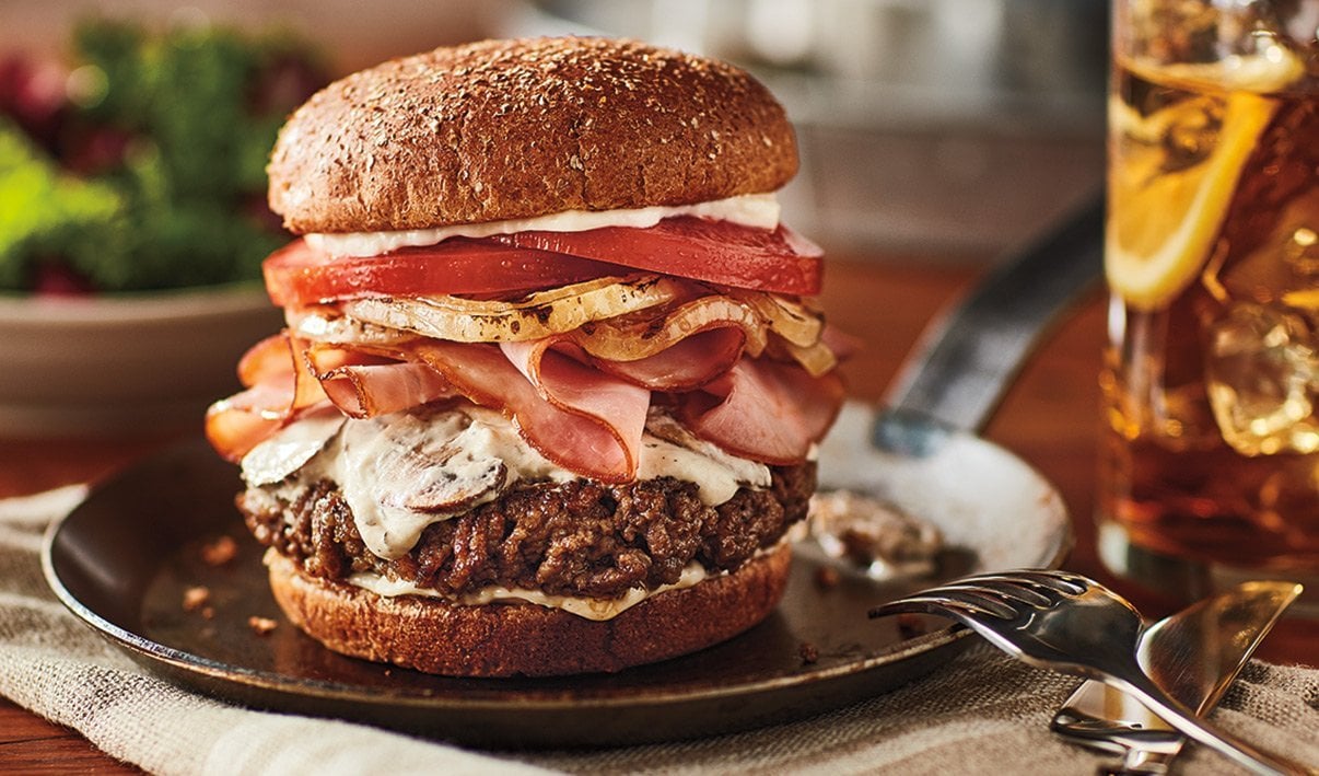 Ham n’ Cheese Burger – - Recipe