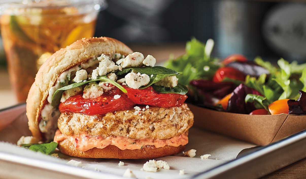 Herbed Feta Turkey Burger – - Recipe