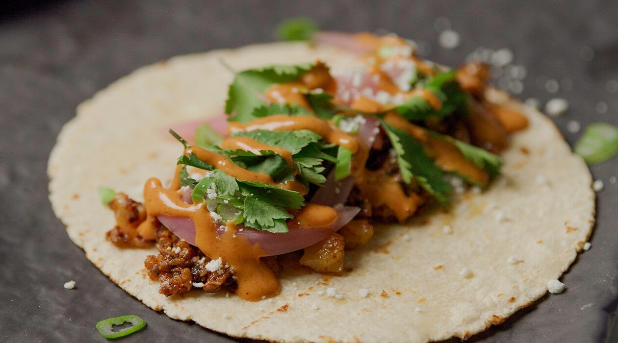 Mushroom And Quinoa Tacos With Pickled Red Onions – - Recipe