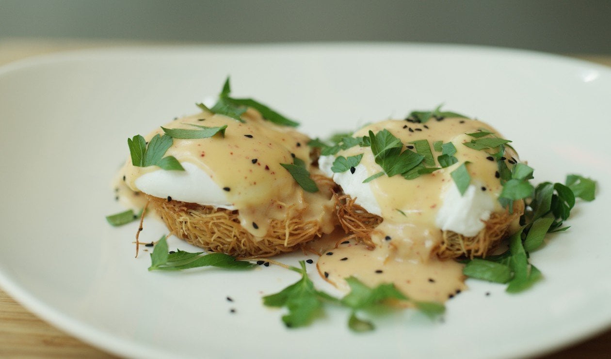 Middle Eastern Eggs Benedict