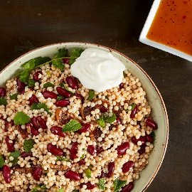 Middle Eastern Spiced Couscous with Figs and Labneh
