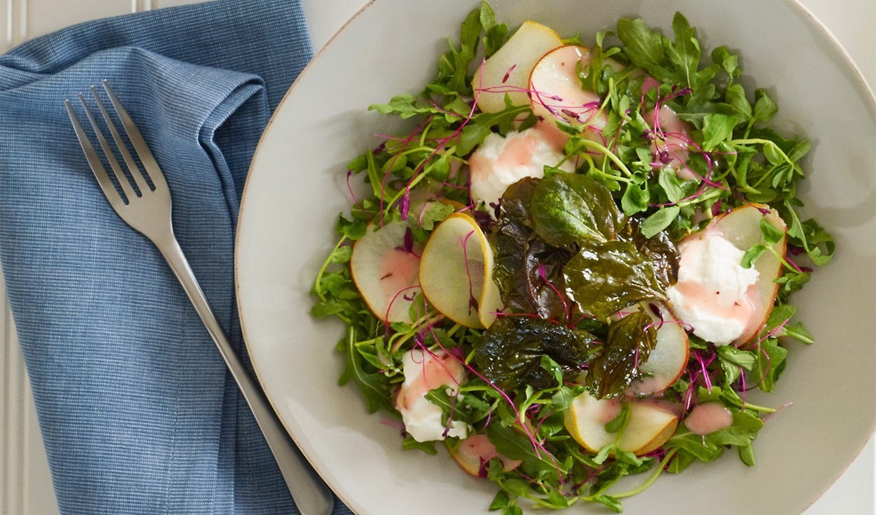 Pear Salad with Grapefruit Lavender Dressing – - Recipe