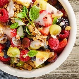 Pickled Grape Salad with Granola