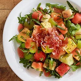 Prosciutto and Mixed Melon Salad Prosciutto and Mixed Melon Salad