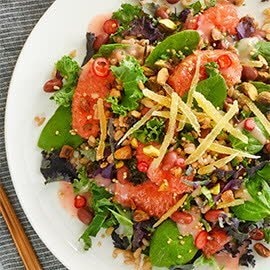 Savory Farro and Grapefruit Salad