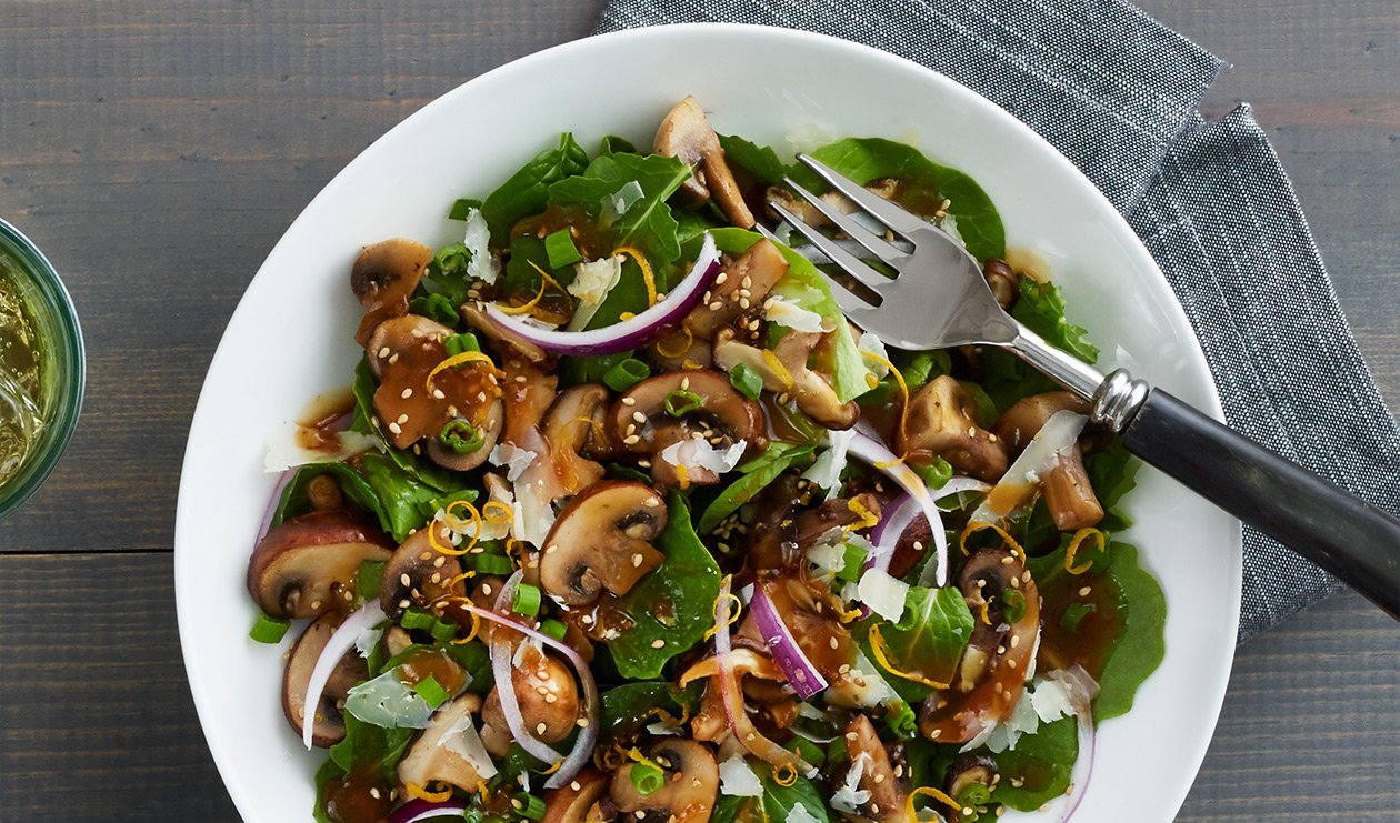 Sesame-Soy Mushroom Salad Sesame-Soy Mushroom Salad