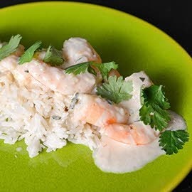 Shrimp Curry with Coconut Steamed Rice Shrimp Curry with Coconut Steamed Rice