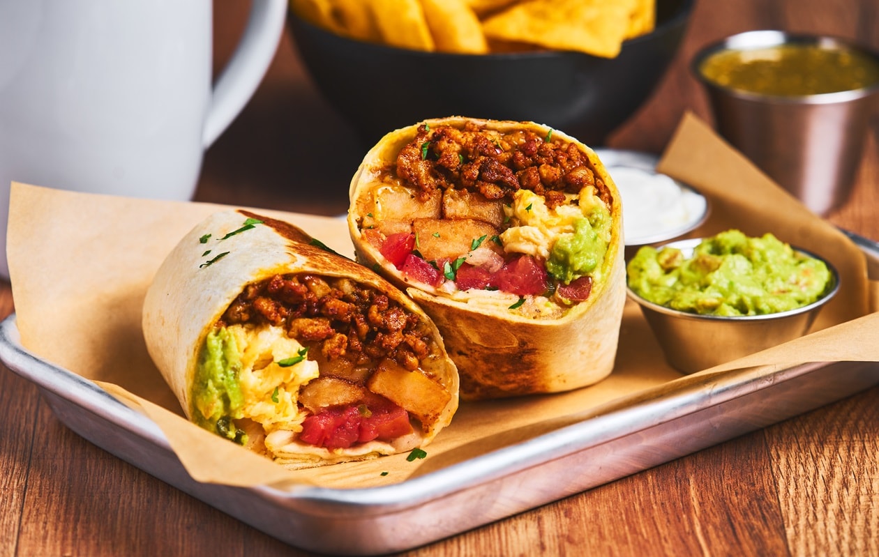 Chicken Chorizo Breakfast Burrito – - Recipe
