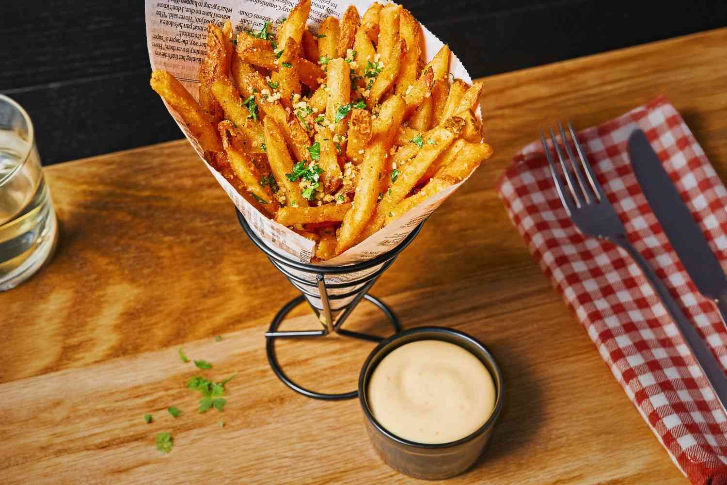 Garlic Parmesan Truffle Fries – - Recipe