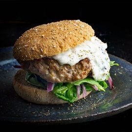 Lamb and Eggplant Burger Lamb and Eggplant Burger