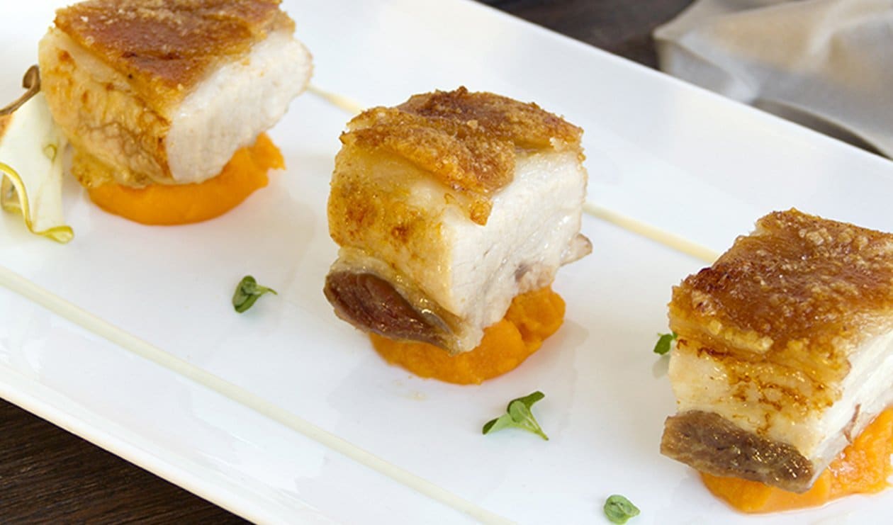 Pork Belly with Sweet Potato and Kumquat – - Recipe