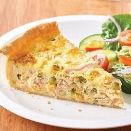 Spring Ham, Asparagus, and Shiitake Quiche Recipe Spring Ham, Asparagus, and Shiitake Quiche Recipe