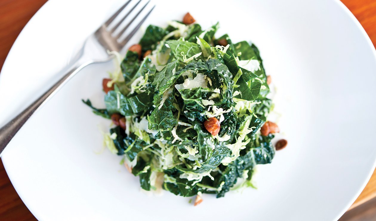 Winter Greens with Walnuts and Citrus