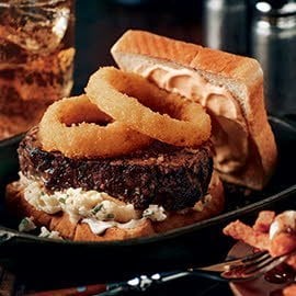 Mile High Meatloaf Burger