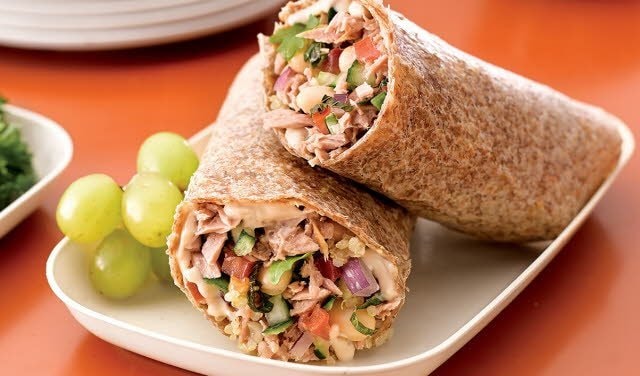 Winning White Bean and Tuna Wrap