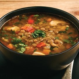 Pork, Lentil and Kale Soup