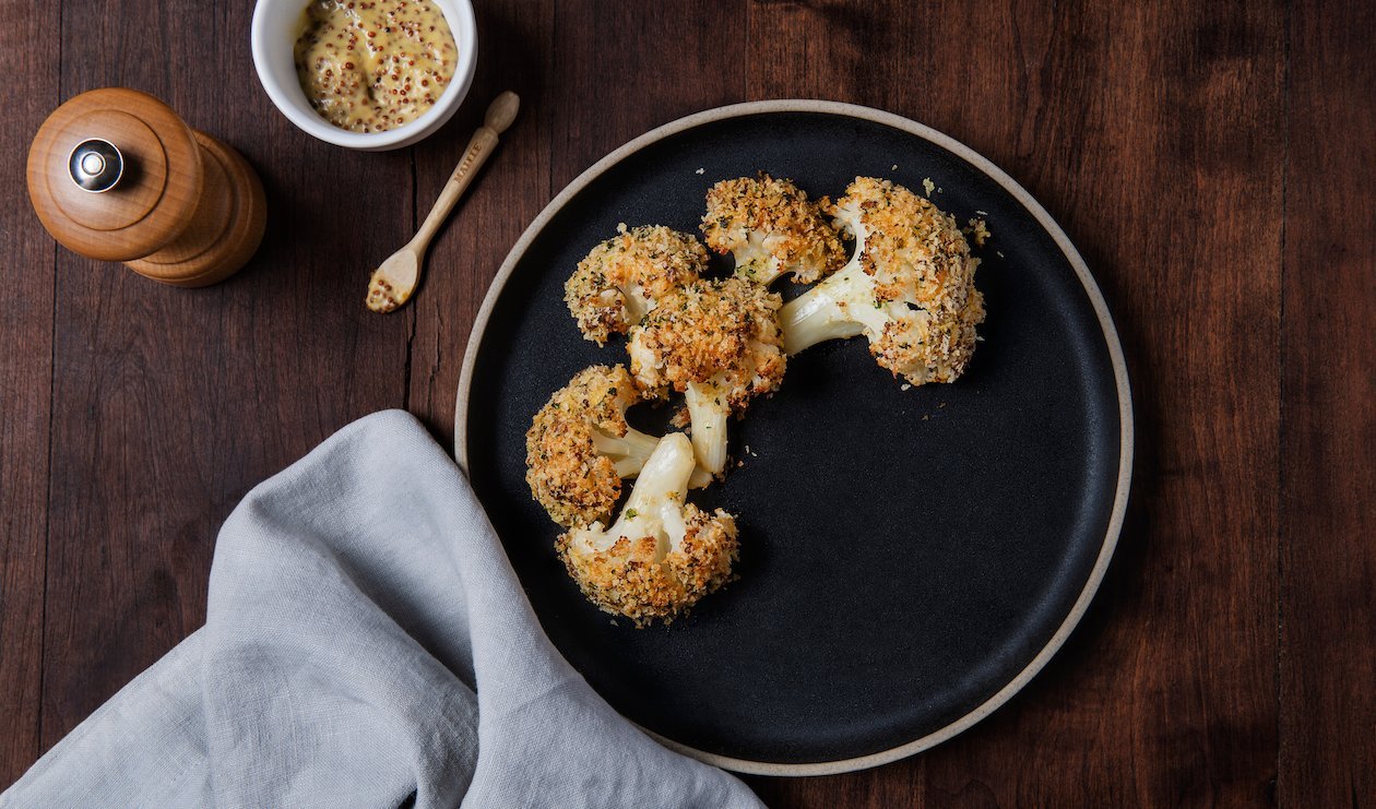 Maille® Mustard-Crusted Cauliflower – - Recipe