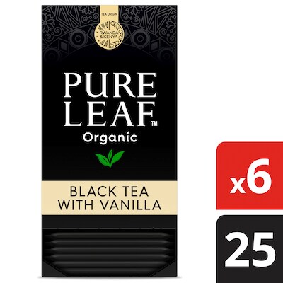 Pure Leaf® Organic Black with Vanilla Hot Tea 6 x 25 bags -