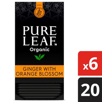 Pure Leaf® Organic Ginger with Orange Blossom Herbal Hot Tea 6 x 20 bags -