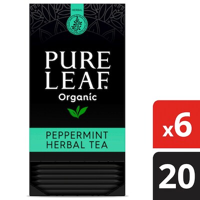 Pure Leaf® Organic Peppermint Herbal Hot Tea 6 x 20 bags - 