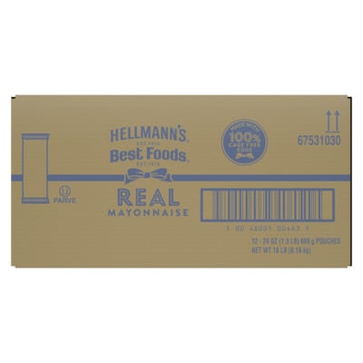Hellmann's®/Best Foods® Real Mayonnaise Pouch 24 ounces, pack of 12 - 