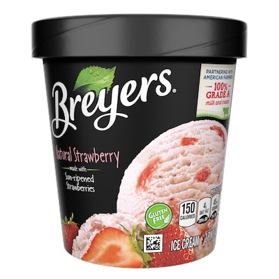 Breyers® Original Strawberry Ice Cream 8 x 16 oz - 