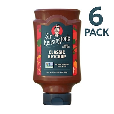 Sir Kensington's Classic Ketchup 6 x 20 oz - 