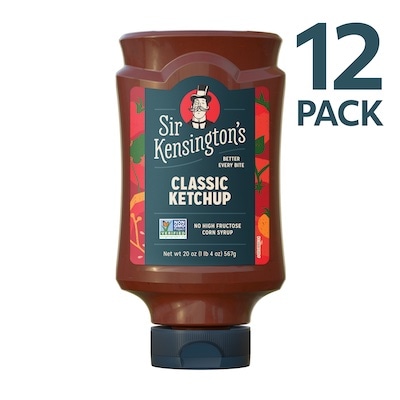 Sir Kensington's Classic Ketchup 12 x 20 oz - High Fructose Corn Syrup will never enter our kitchen.