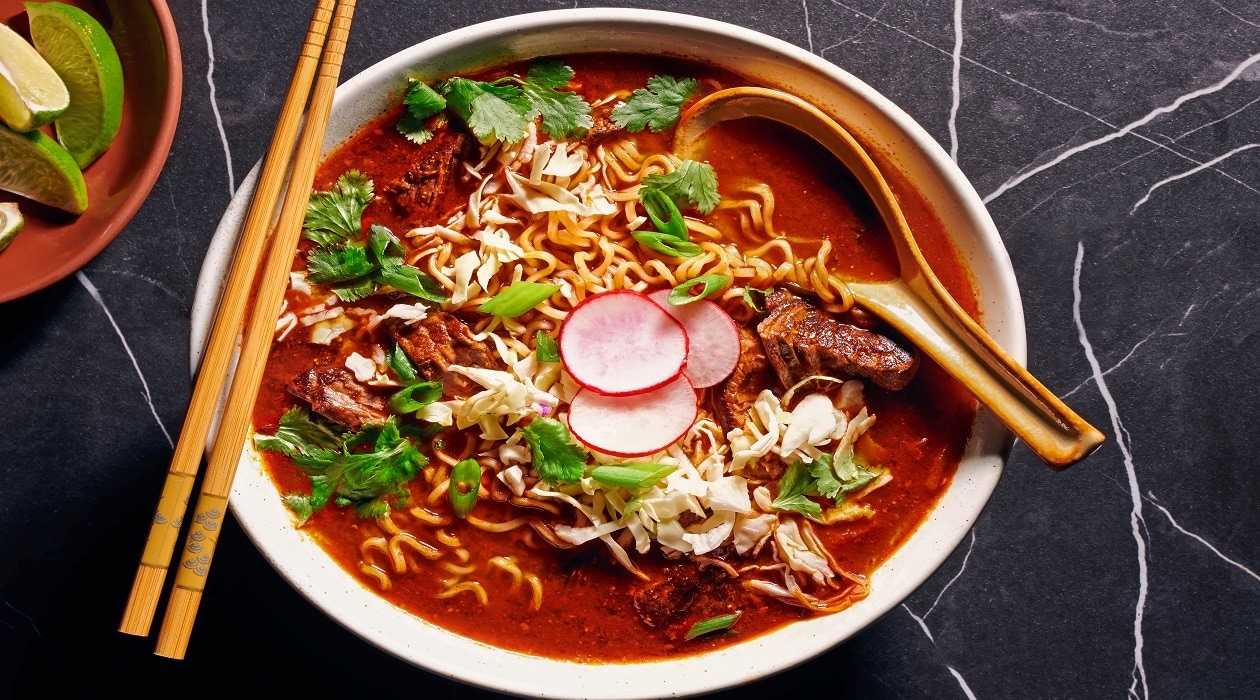 Bold and Spicy Birria Ramen with Beef – - Recipe