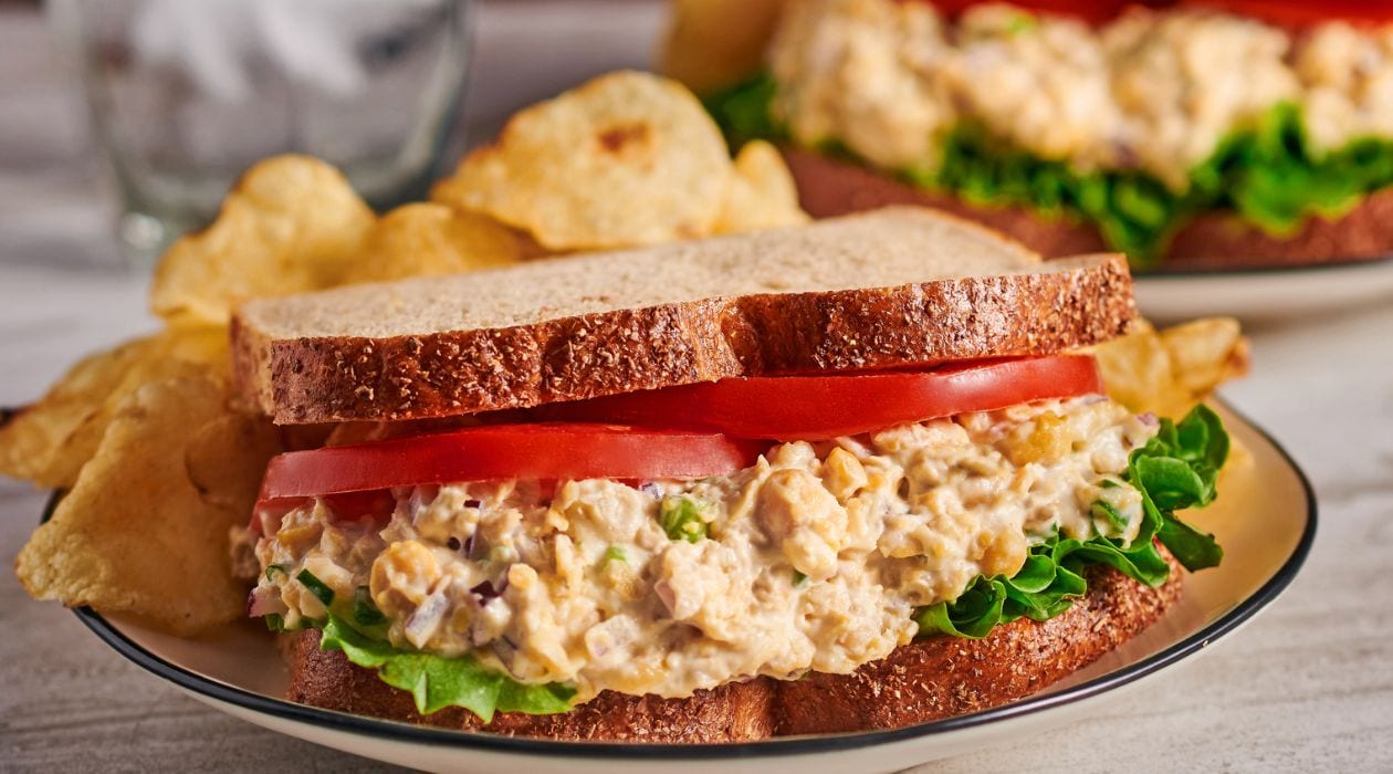 Mediterranean Chickpea Salad Sandwich – - Recipe