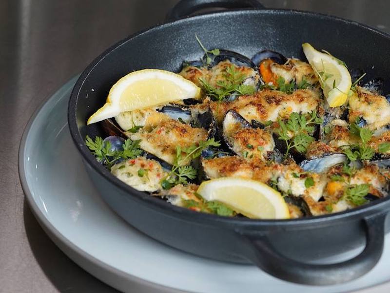 Gratinéed Mussels Gratinéed Mussels