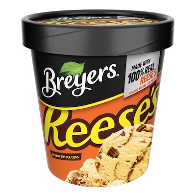 Breyers® Frozen Dairy Dessert Reeses's® Peanut Butter 8 x 16 oz - 