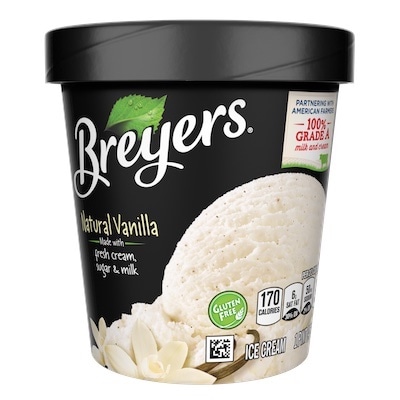 Breyers® Original Natural Vanilla Ice Cream 8 x 16 oz - 