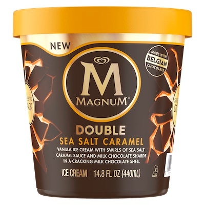 ‎ Magnum®  Tub Double Sea Salt Caramel Ice Cream 6 x 14.8 oz - 