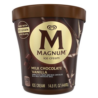 ‎ Magnum®  Tub Chocolate Vanilla Ice Cream 6 x 14.8 oz - 