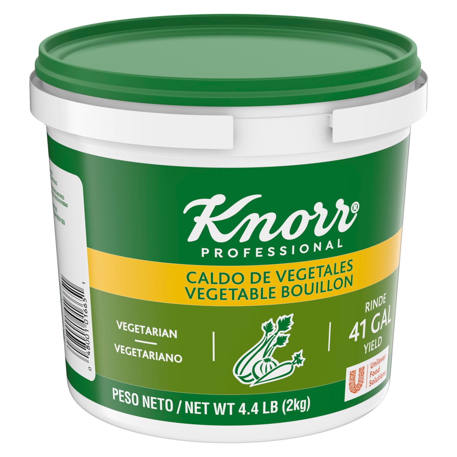 Knorr® Professional Caldo de Vegetales 4.4lb 4 pack - Delivers authentic savory flavor to vegetarian dishes