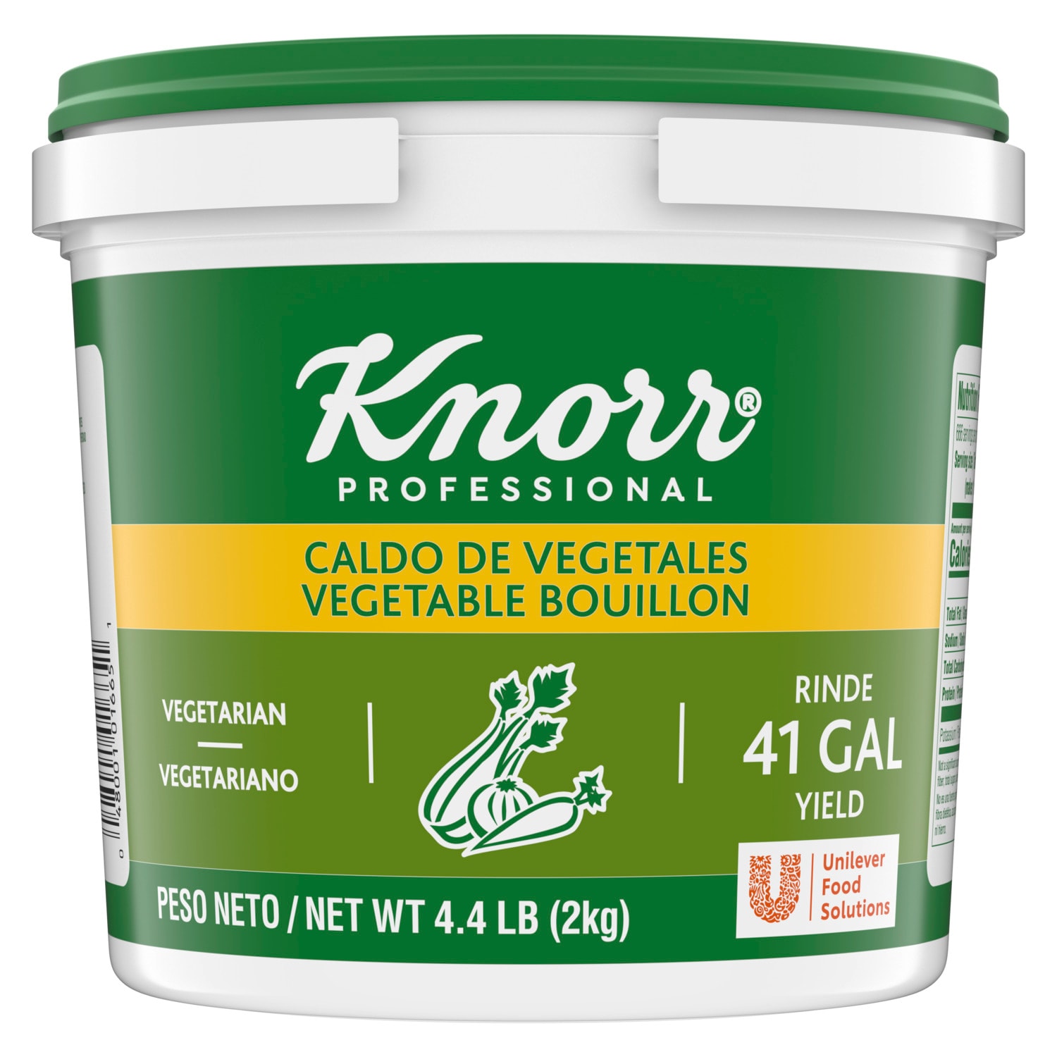 Knorr® Professional Caldo de Vegetales 4.4lb 4 pack - Delivers authentic savory flavor to vegetarian dishes