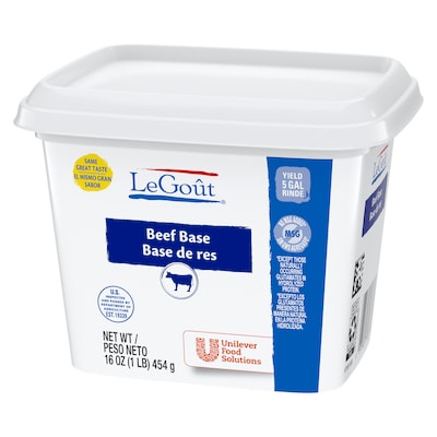 LeGout® Beef Bouillon Base 12 x 1 lb - 