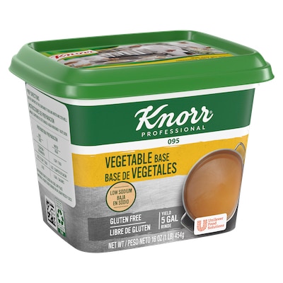 Knorr® Professional 095 Low Sodium Vegetable Base 12 x 1 lb - 
