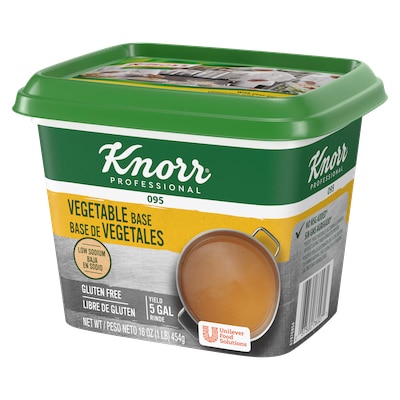 Knorr® Professional 095 Low Sodium Vegetable Base 12 x 1 lb - 