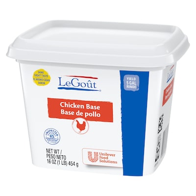 LeGout® Chicken Bouillon Base 12 x 1 lb - 