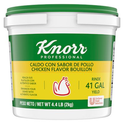 Knorr® Professional Caldo de Pollo 4.4lb. 4 pack - Made with chicken, real vegetables and spices.