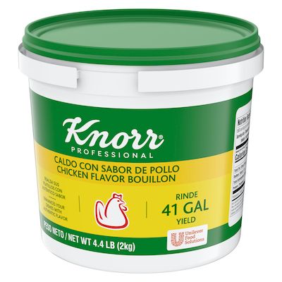 Knorr® Professional Caldo de Pollo 4.4lb. 4 pack - Made with chicken, real vegetables and spices.
